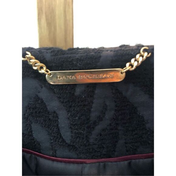 Dana Buchman Women’s Black Zebra Print Elegant Overcoat Size L - Picture 5 of 11